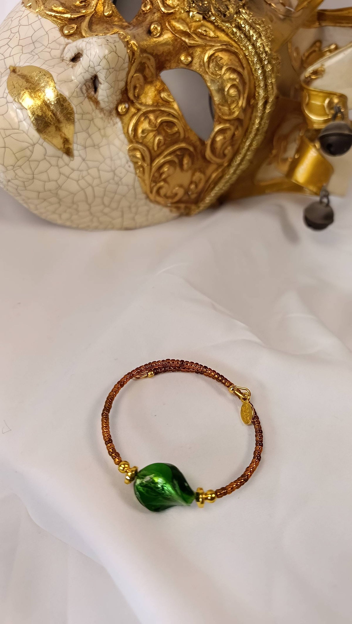 Laguna verde wikkelarmband