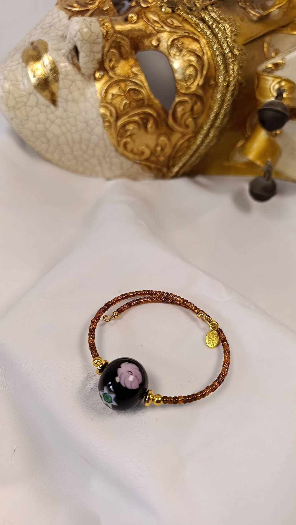 Fiori di Venezia Wikkelarmband - Handgemaakt Murano Glas