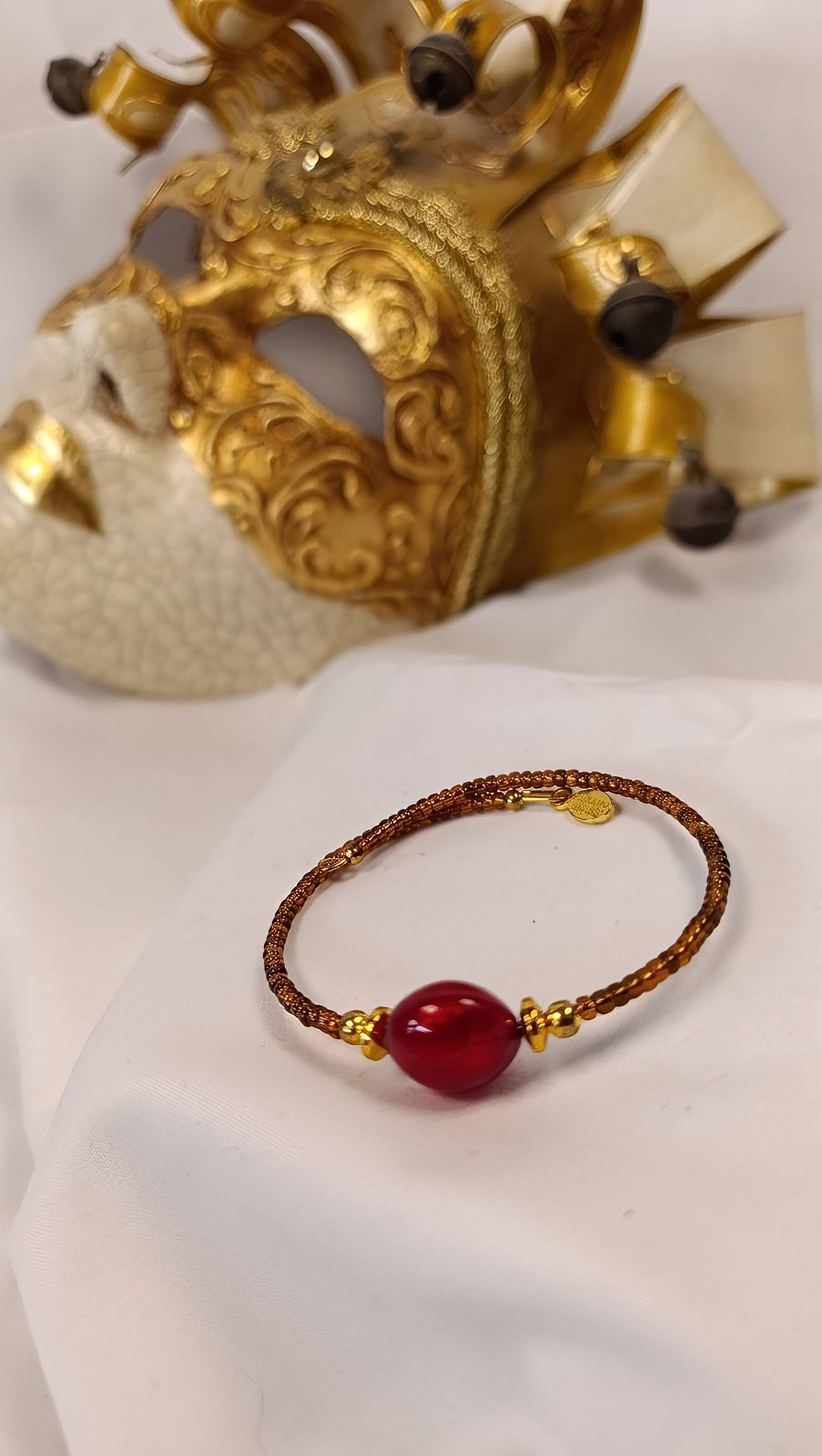 Rosso Venezia wikkelarmband
