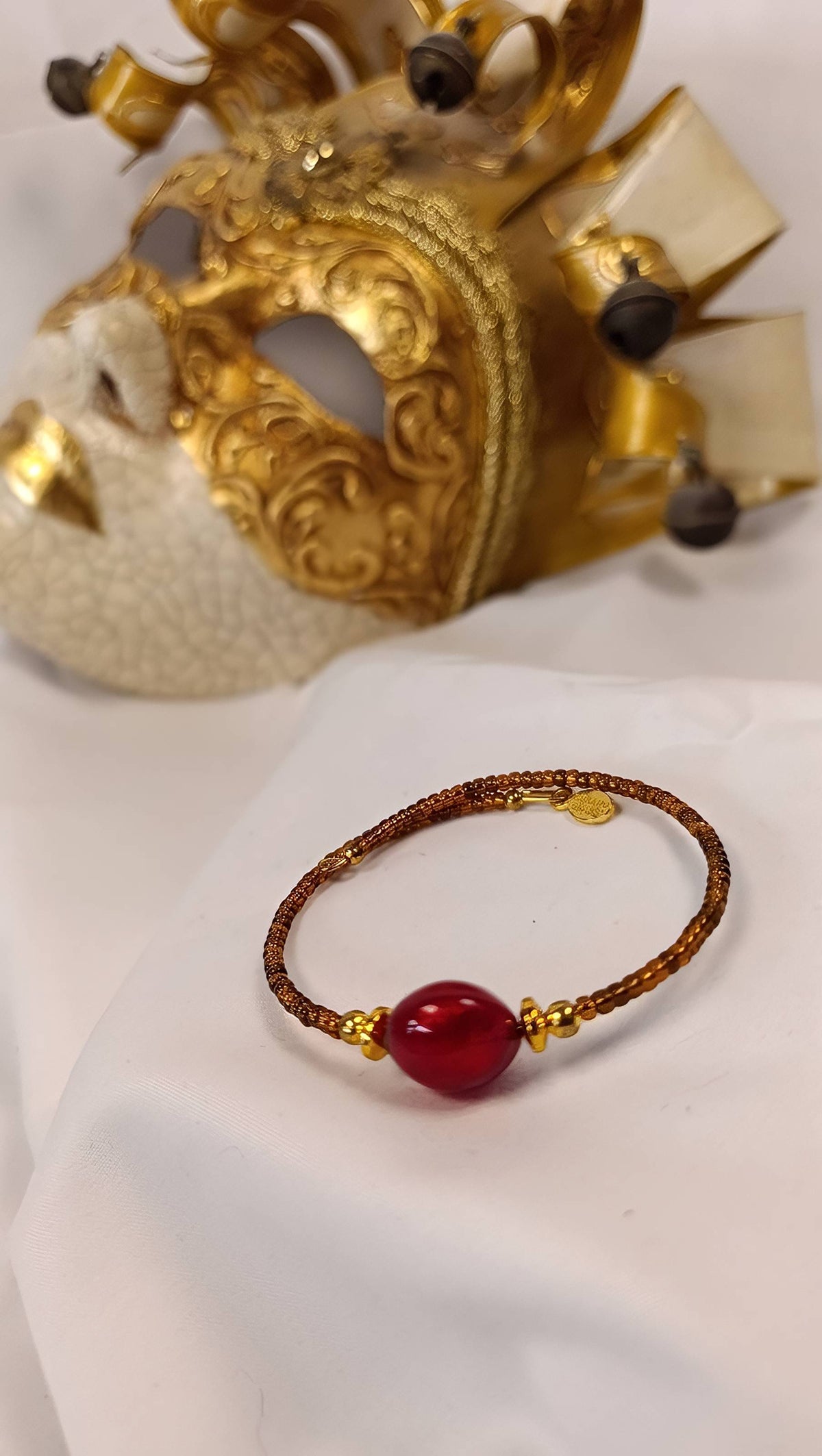 Rosso Venezia wikkelarmband