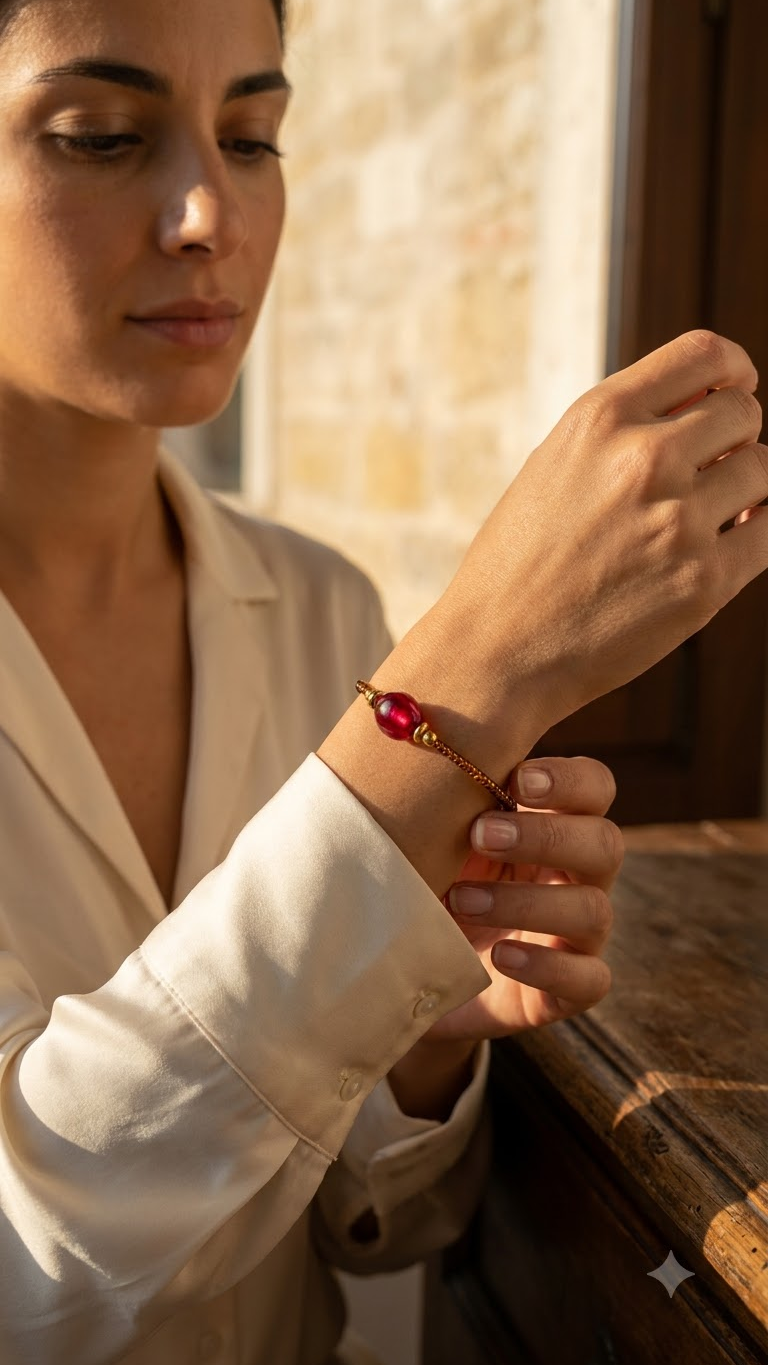 Rosso Venezia wikkelarmband